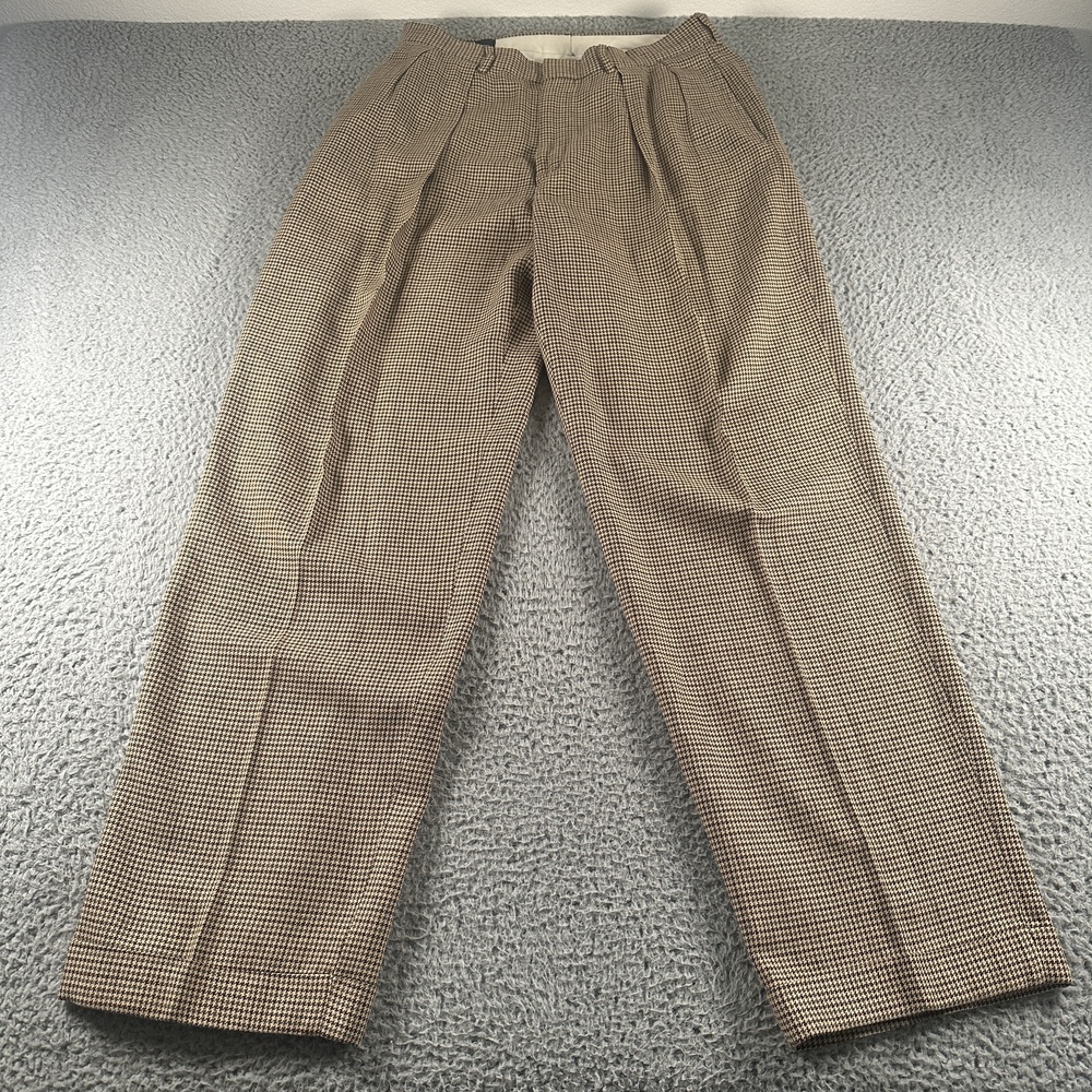 Vtg Polo Ralph Lauren Dress Pants Mens 32x32(31x32 Fit) Herringbone Pleated 90's